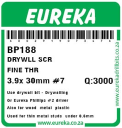 BP188 - Drywall Screw -BP188_label_T